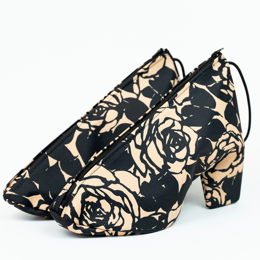 SHOEPORTO W ヒール用 シューズバッグ(ローズノワール)