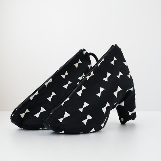 SHOEPORTO ヒール用 シューズバッグ(ホワイトリボン)