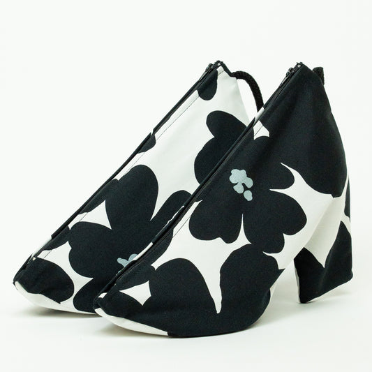 SHOEPORTO ヒール用 シューズバッグ(モノクロームブロンマ)